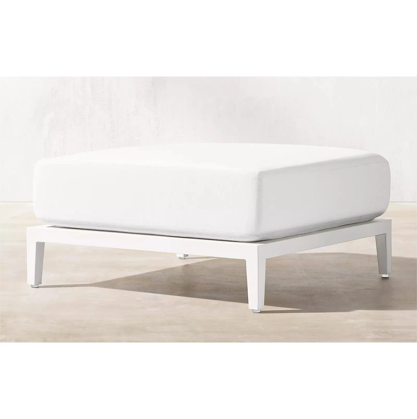 Aluminum Outdoor Ottoman Minimalist Square Alfresco Outdoor Living Australia