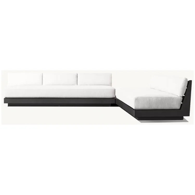 L-Shaped Sectional Sofa Modern Outdoor Furniture Alfresco Outdoor Living