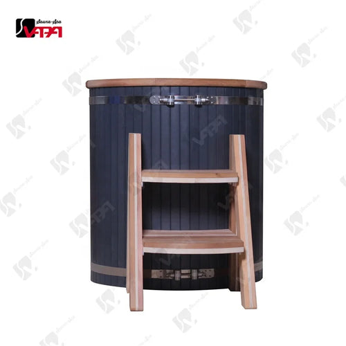 Custom Ice Tub Spa Red Cedar Stainless Steel Alfresco Outdoor Living Australia