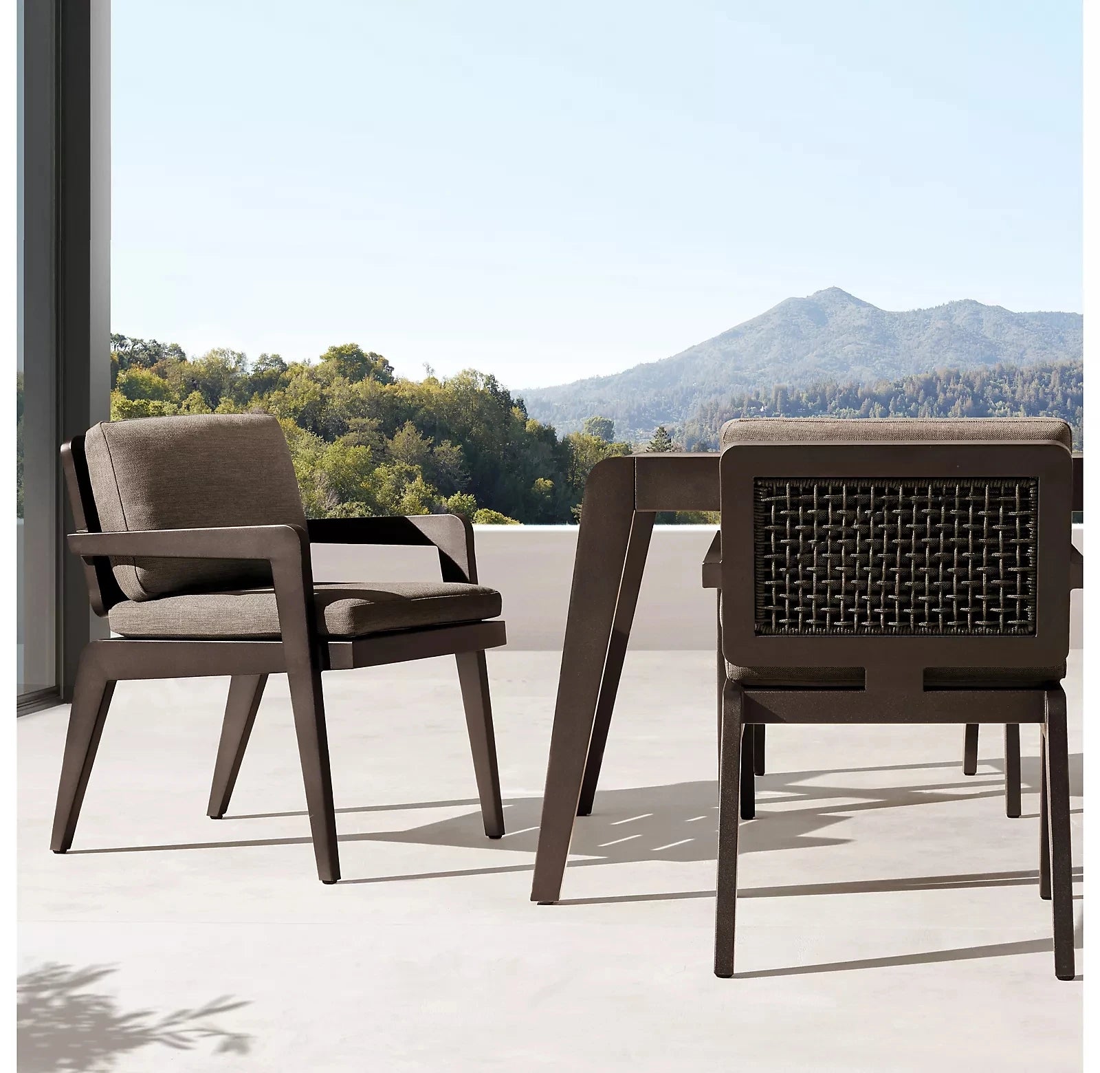 Custom Outdoor Dining Set Contemporary Rope Weaving Alfresco Outdoor Living Australia