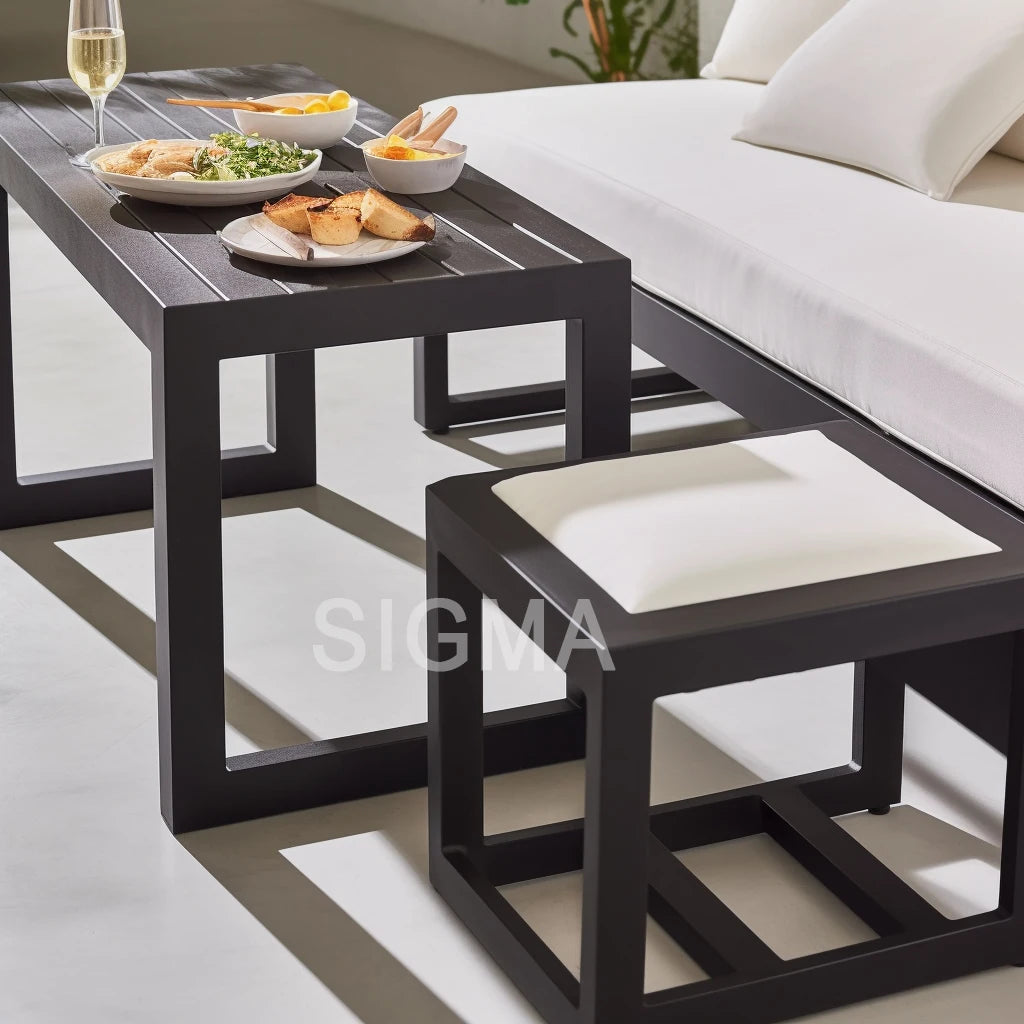 Custom Aluminum Dining Set Modern Alfresco Outdoor Living Australia