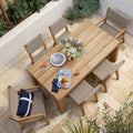 Designer Outdoor Dining Set Sculptural Teak Alfresco Outdoor Living Australia