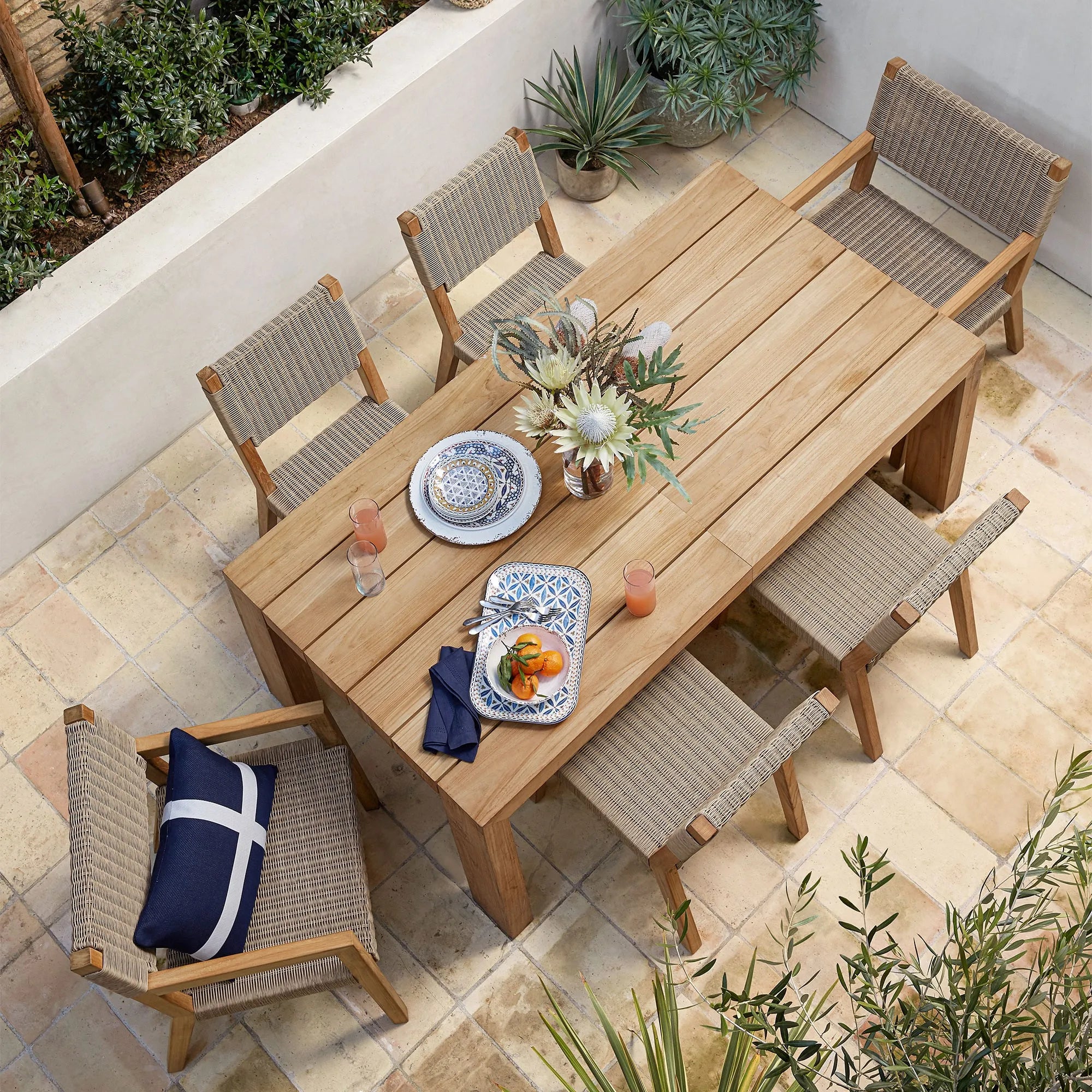Designer Outdoor Dining Set Sculptural Teak Alfresco Outdoor Living Australia