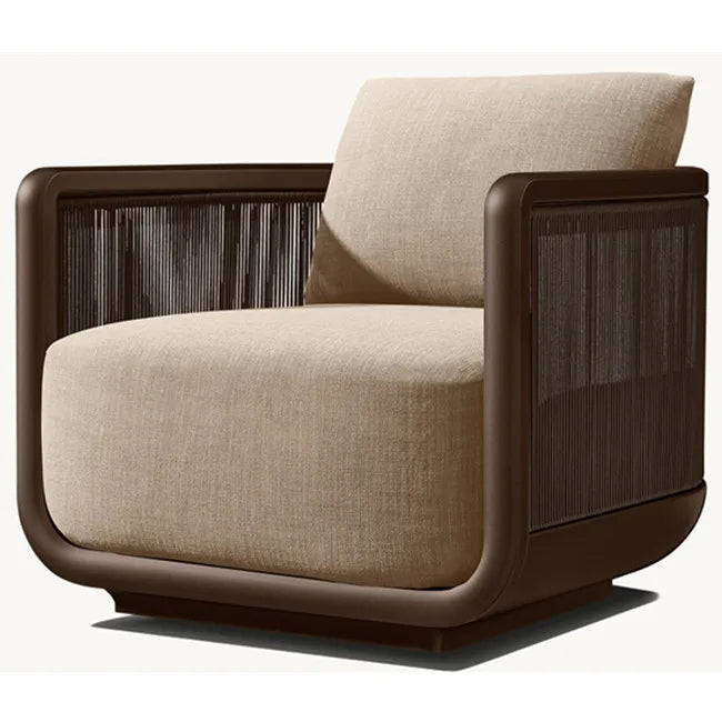Outdoor Swivel Sofa Chair Contemporary Mixed Materials Alfresco Outdoor Living Australia