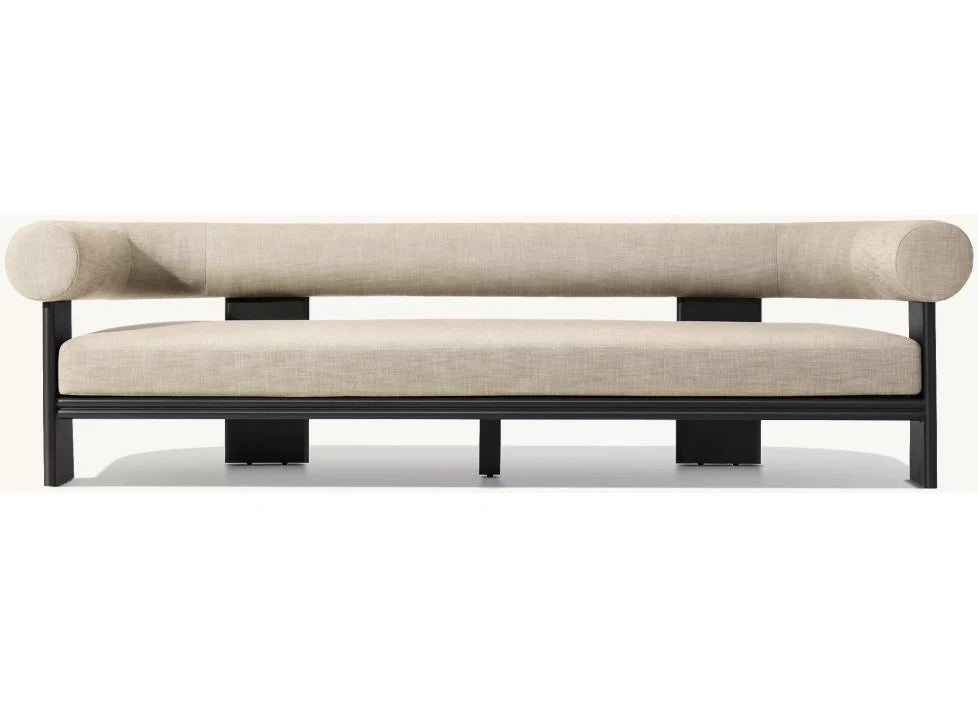 Modern Half Round Outdoor Sofa Set White Alfresco Outdoor Living Australia