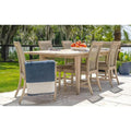 Expandable Teak 6 Seater Dining Set Alfresco Outdoor Living Australia