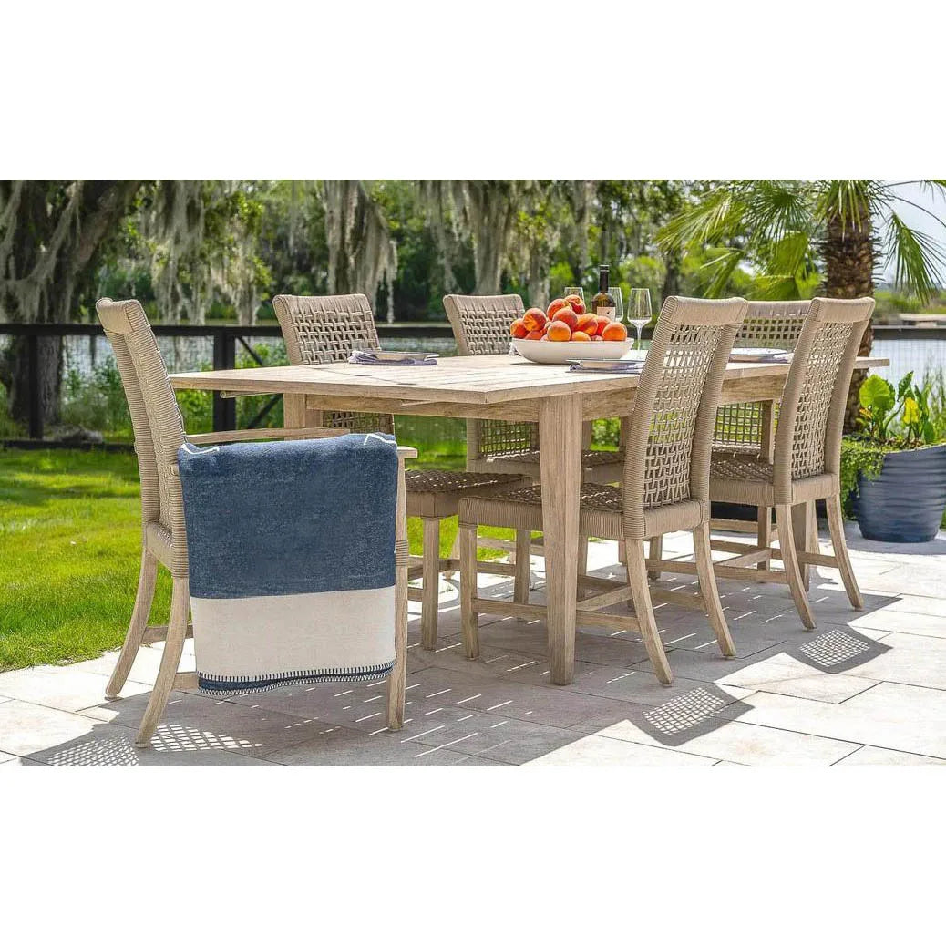 Expandable Teak 6 Seater Dining Set Alfresco Outdoor Living Australia