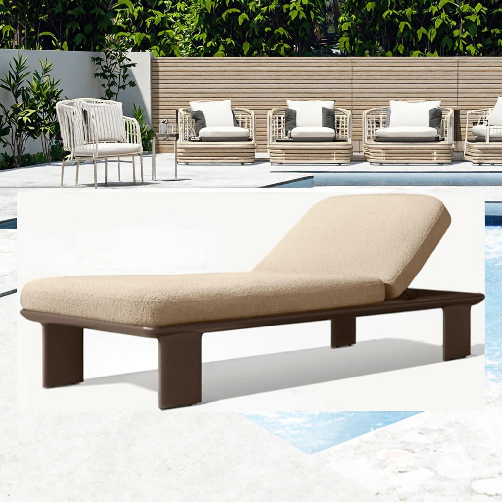 Custom Outdoor Sun Bed Soft Curves Aluminum Alfresco Outdoor Living Australia