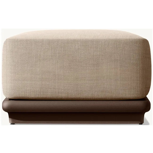 Modern Aluminum Outdoor Ottoman Minimalist Designer Footstool