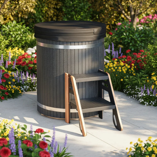 Custom Cold Plunge Therapy System Modern Minimalist Alfresco Outdoor Living Australia