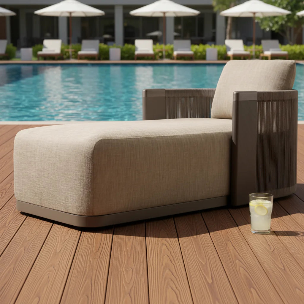 Designer Chaise Sun Lounger Contemporary Rope Alfresco Outdoor Living Australia