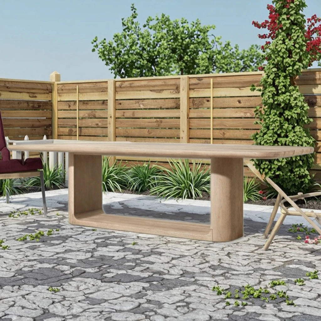 Luxury Solid Teak Dining Table Rectangle Alfresco Outdoor Living Australia