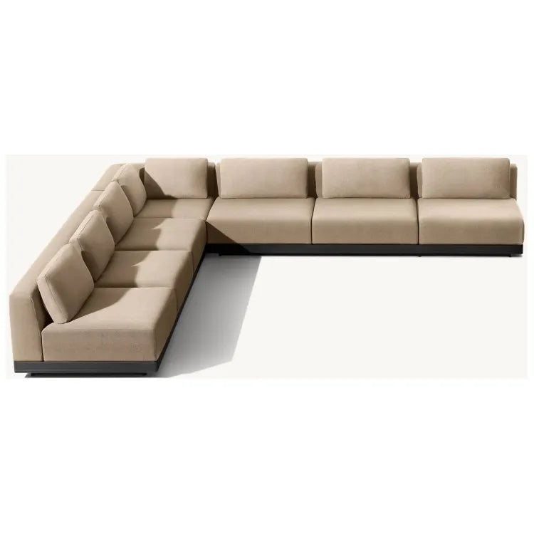 Aluminium L-Shape Sectional Sofa Designer Alfresco Outdoor Living Australia