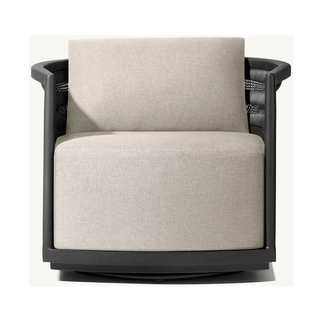 Aluminium Outdoor Swivel Chair White Alfresco Outdoor Living Australia
