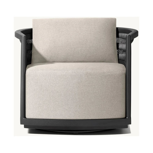 Aluminium Outdoor Swivel Chair White Alfresco Outdoor Living Australia