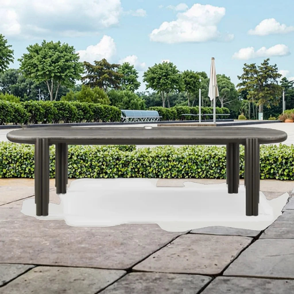 Outdoor Dining Table Slate Top Contemporary Alfresco Outdoor Living Australia