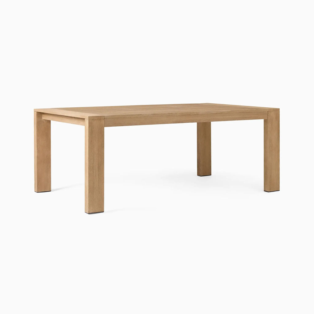 Teak Outdoor Dining Table Thick Leg Alfresco Outdoor Living Australia