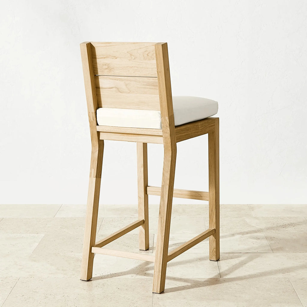 Teak Bar Stool Contemporary High Chair Alfresco Outdoor Living Australia