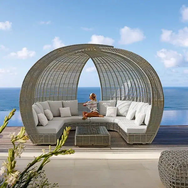 Bird Nest Rattan Daybed Designer Outdoor Furniture Alfresco Outdoor Living Australia