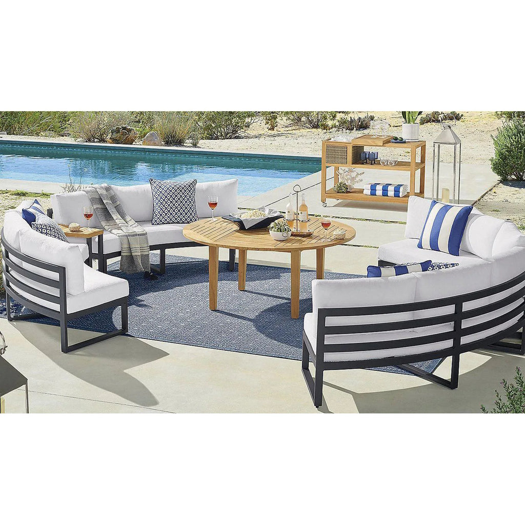Custom Outdoor Furniture Curved Sectional Aluminium Alfresco Outdoor Living Australia