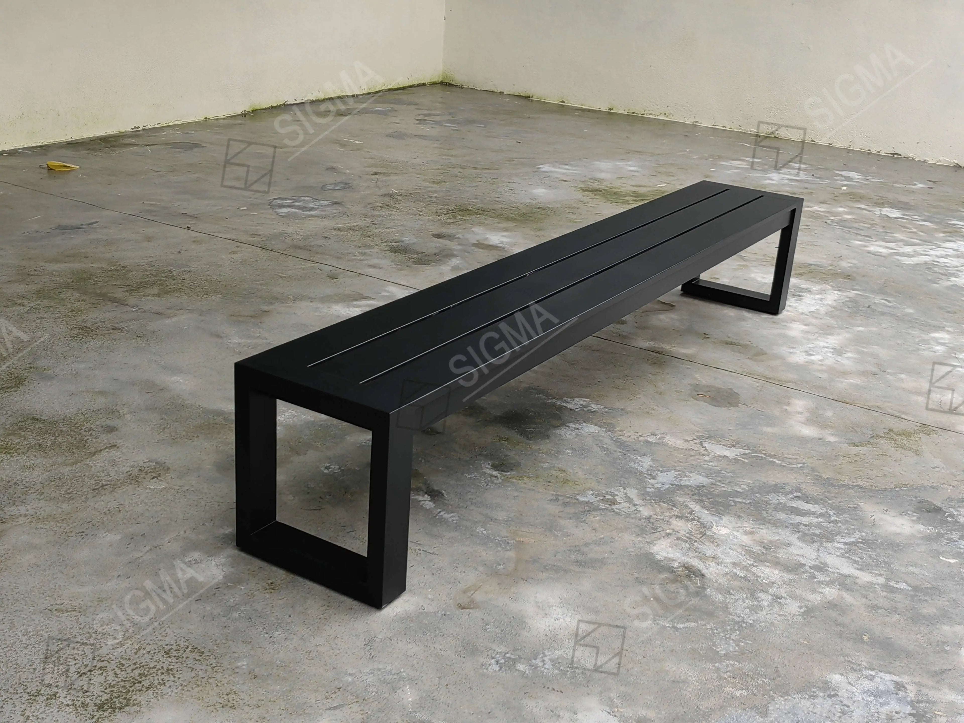 Durable Aluminum Long Bench Contemporary Outdoor Seating Alfresco Outdoor Living Australia