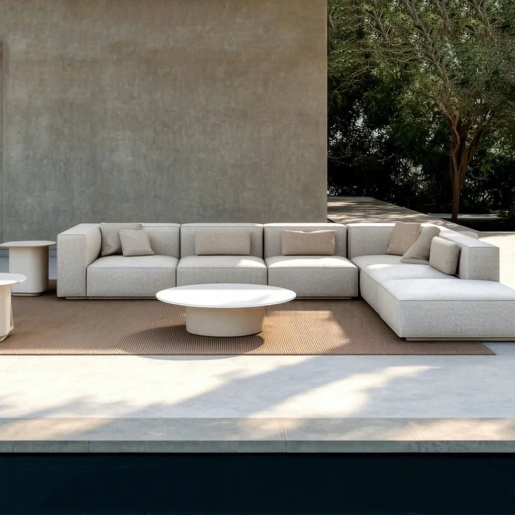 Modern Outdoor Sectional Sofa Contemporary Aluminum Alfresco Outdoor Living Australia