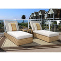 Custom Rattan Daybed Modern Rectangular Outdoor Furniture Alfresco Outdoor Living