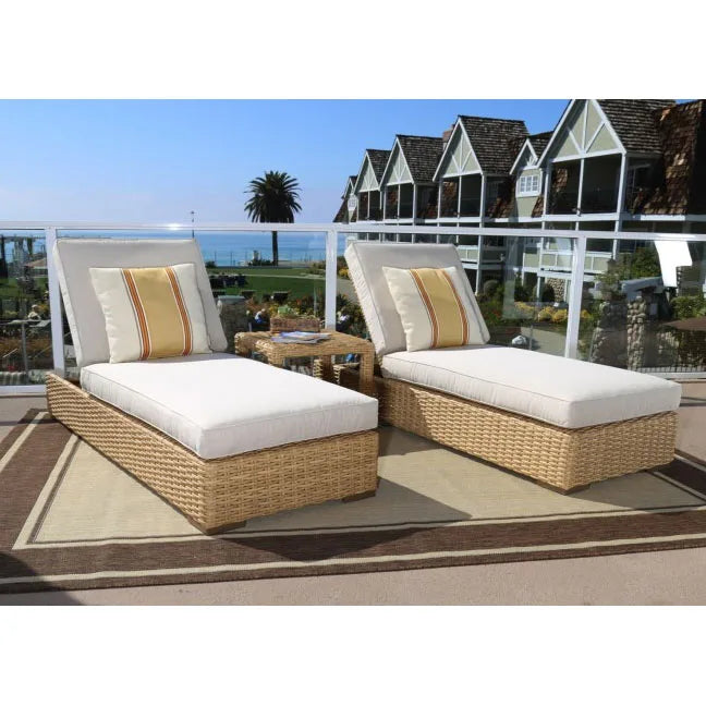 Custom Rattan Daybed Modern Rectangular Outdoor Furniture Alfresco Outdoor Living