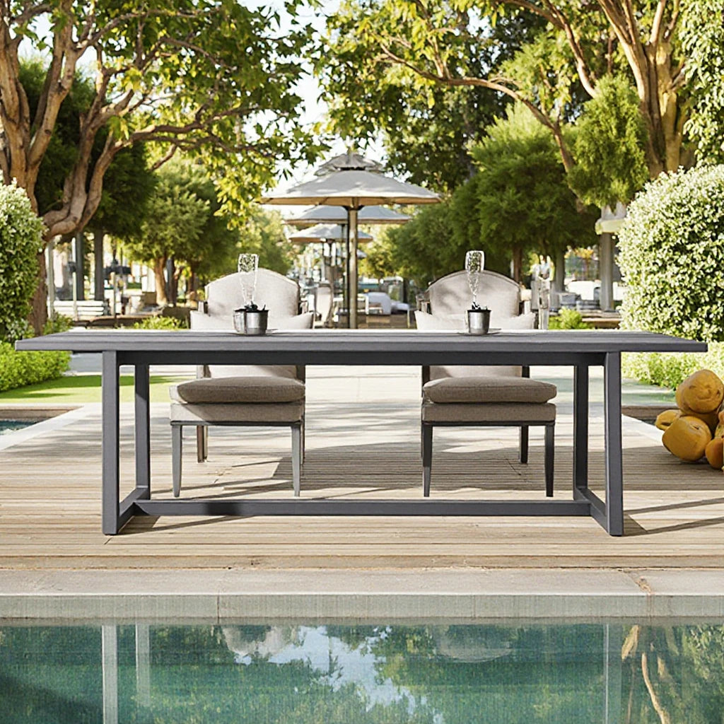Custom Outdoor Table Aluminium Minimalist Alfresco Outdoor Living Australia