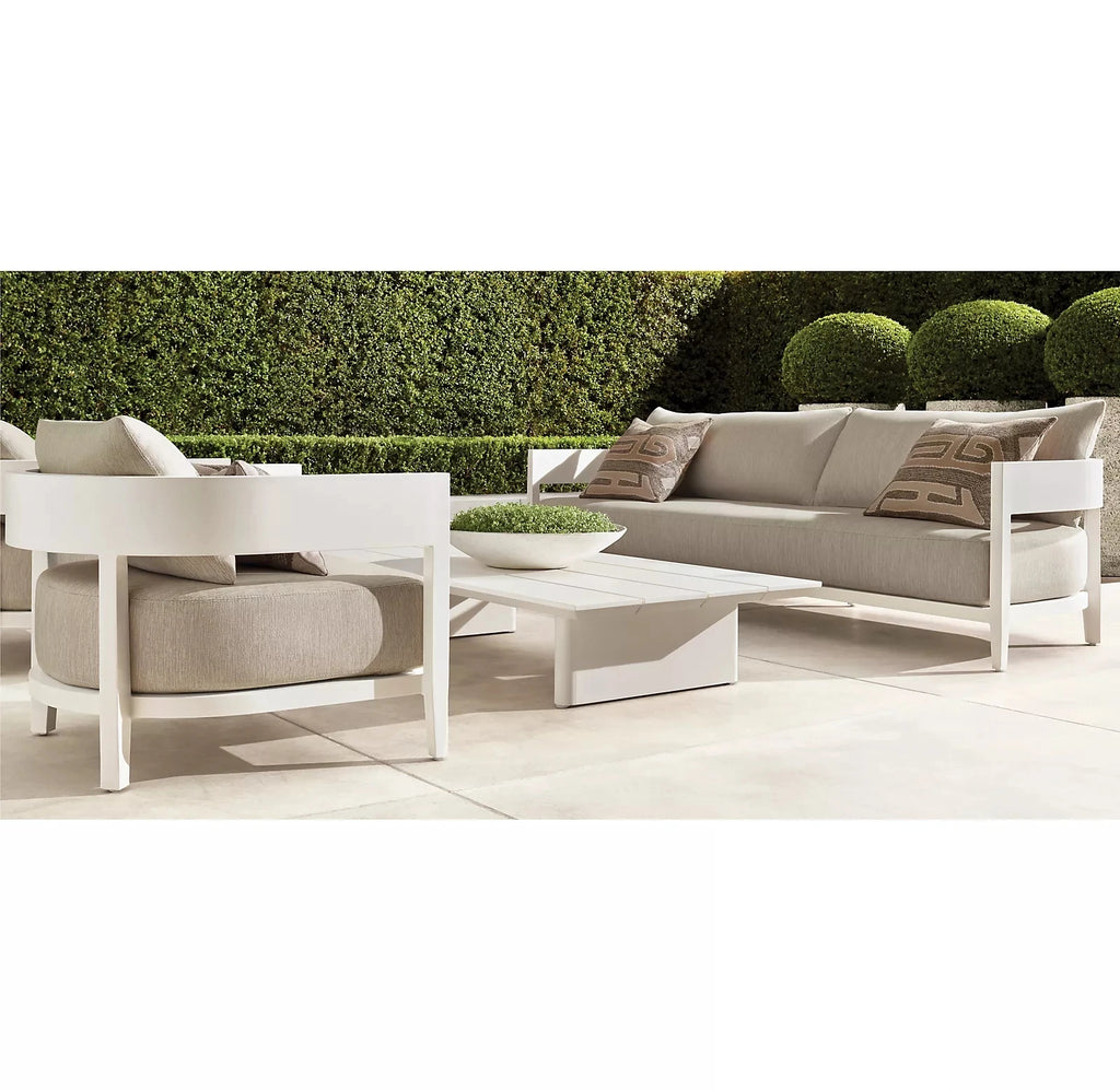 Custom Outdoor Furniture Sofa Curved Armrest Alfresco Outdoor Living Australia