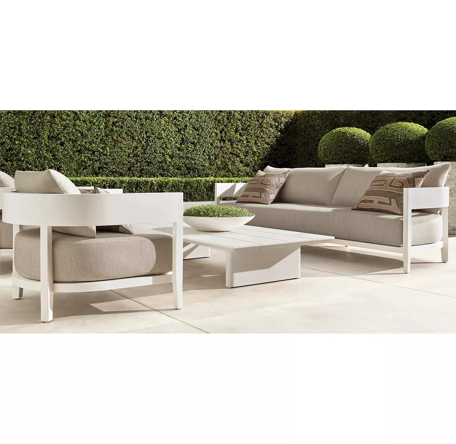 Custom Outdoor Furniture Sofa Curved Armrest Alfresco Outdoor Living Australia