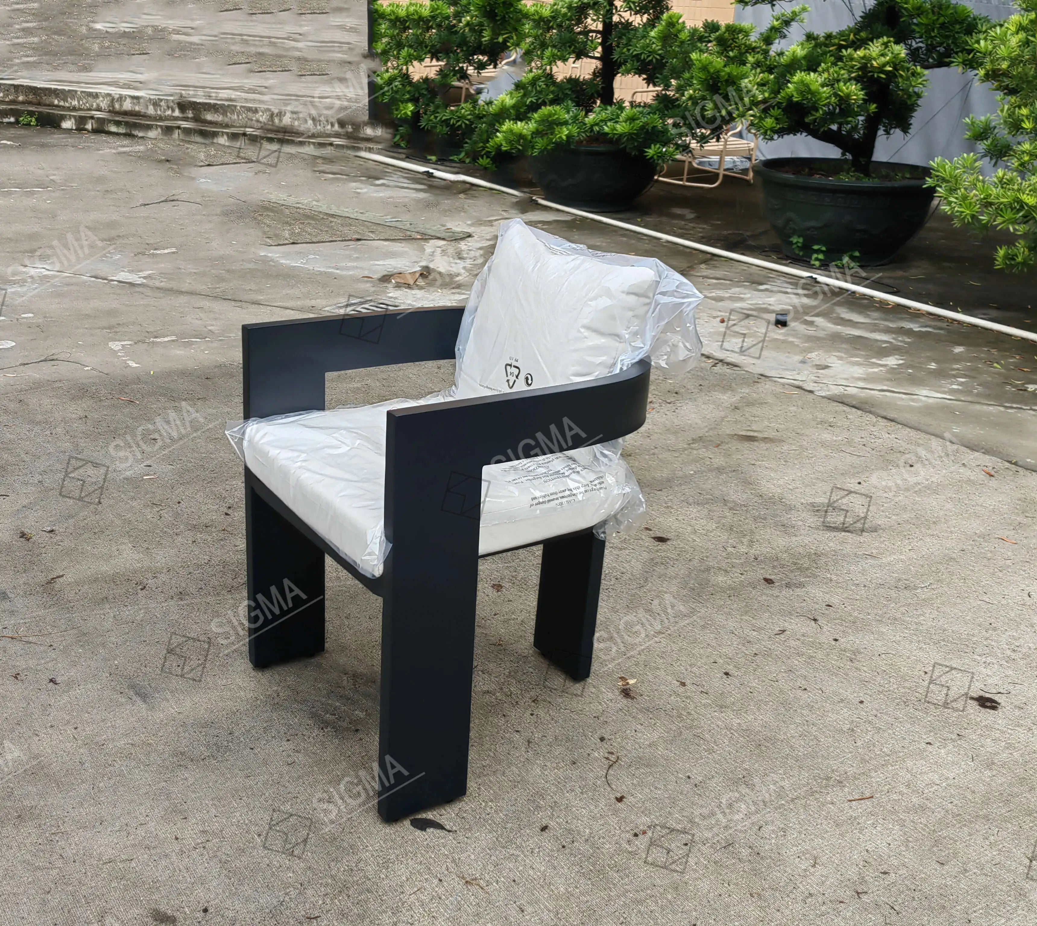 Custom Outdoor Dining 6-Seater Set Modern Aluminum Alfresco Outdoor Living Australia