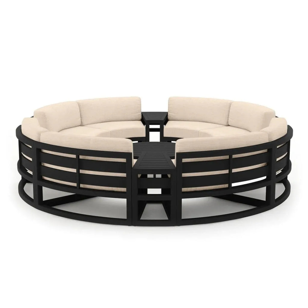 Modular Outdoor Sofa Set Aluminium Curved Alfresco Outdoor Living Australia