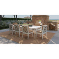 8 Seater Outdoor Dining Set Cross Back Aluminium Traditional Alfresco Outdoor Living Australia