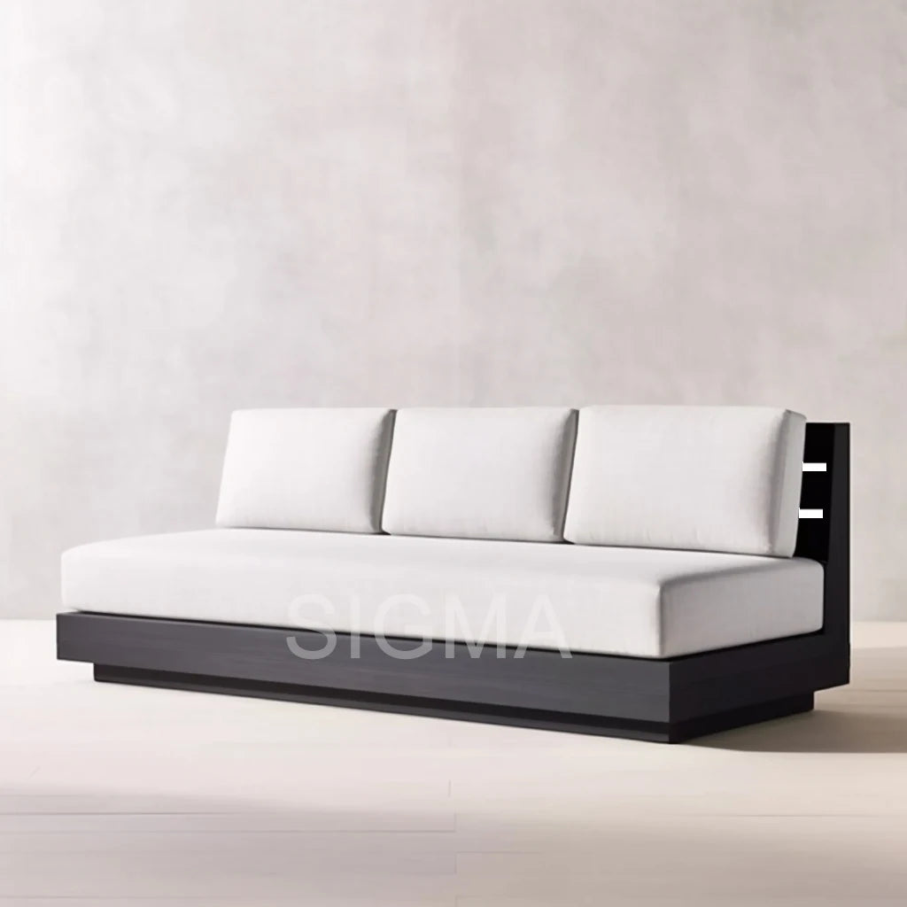 Modular U-Shape Aluminum Outdoor Sofa Set