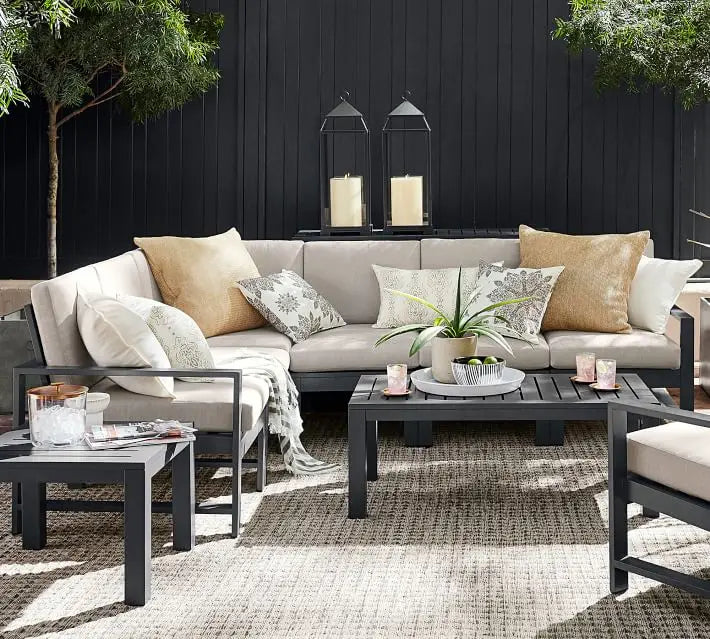 Modular Aluminium Outdoor Sectional Sofa Modern Alfresco Outdoor Living Australia