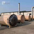 Custom Outdoor Sauna Panoramic Barrel Cedar Alfresco Outdoor Living Australia