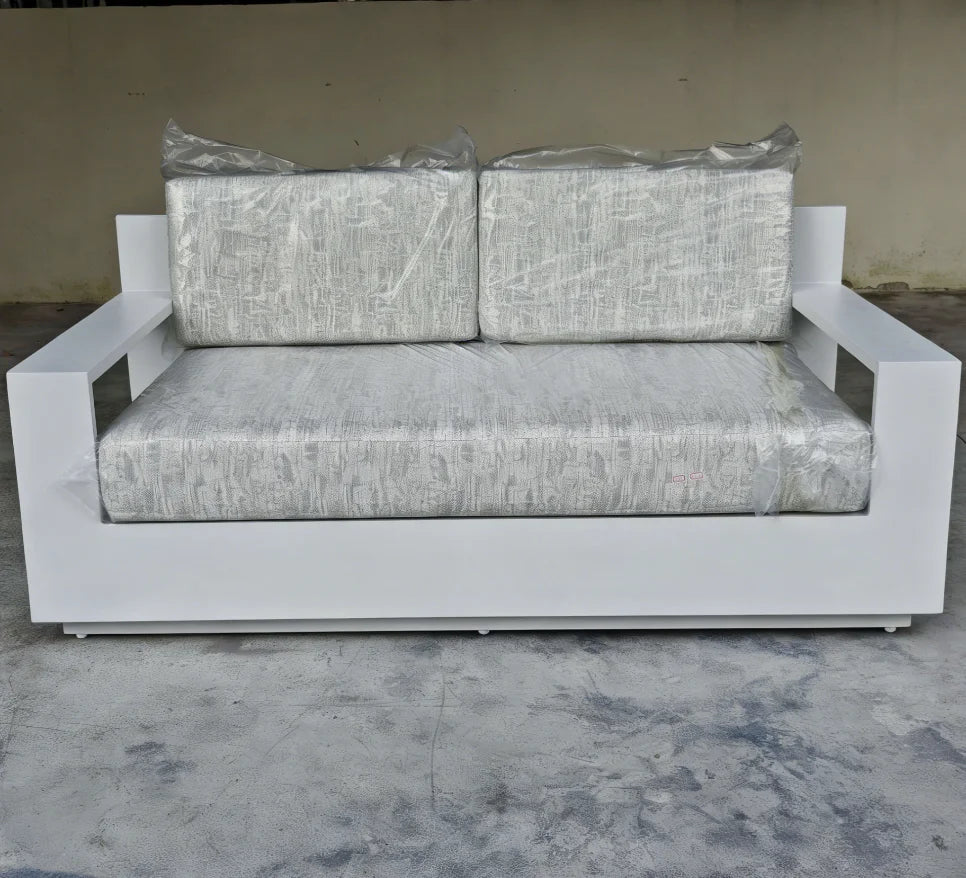 Contemporary Metal Loveseat Designer Outdoor Furniture Alfresco Outdoor Living Australia
