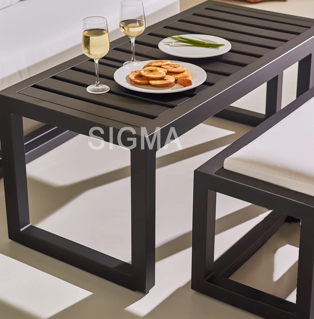 Custom Aluminum Dining Set Modern Alfresco Outdoor Living Australia