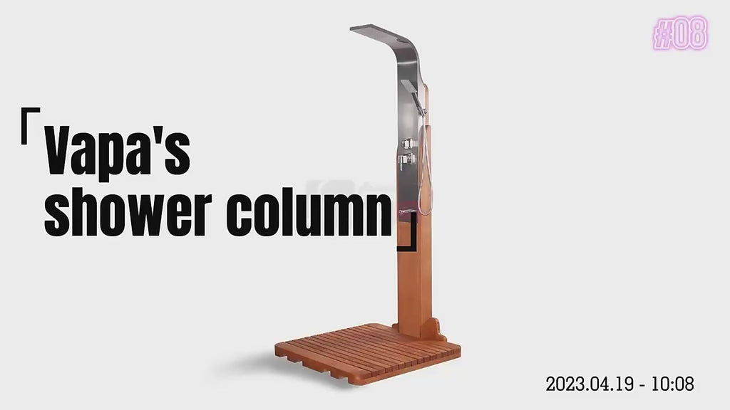 Outdoor Shower Column Handcrafted Alder Alfresco Outdoor Living Australia