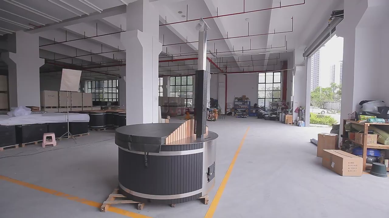 Custom Outdoor Sauna Tub 1.5m Diameter Alfresco Outdoor Living Australia