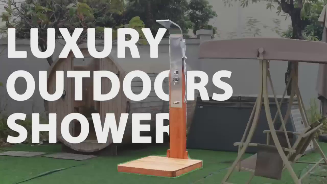 Alder Outdoor Shower Column Freestanding Alfresco Outdoor Living Australia
