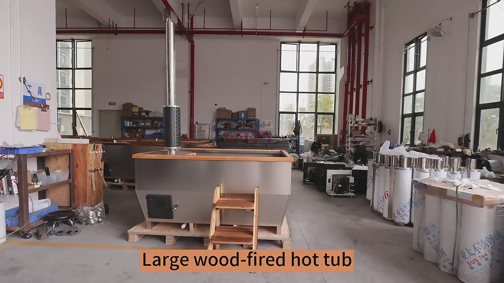Custom Outdoor Hot Tub Wood Burning Stainless Steel Alfresco Outdoor Living Australia
